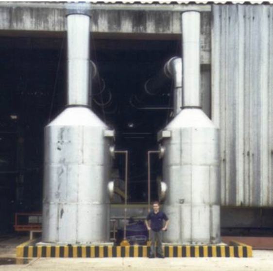 Torres de Anéis Pall Ring para ácidos Graxos na Usina de Látex da Michelin Rondonópolis